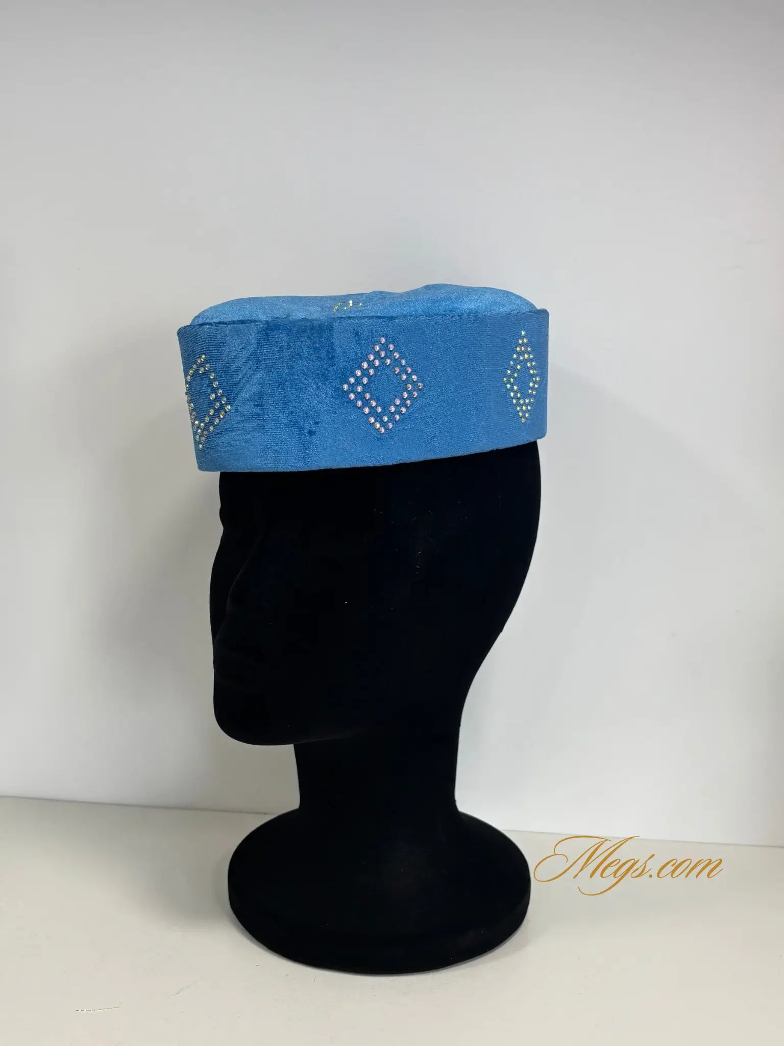Chapeau homme velours et strass NWANYIES