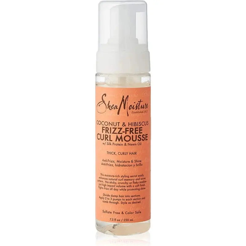 Shea Moisture Coconut & Hibiscus Frizz Free Curl Mousse Malik Afro Cosmétiques
