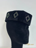 Chapeau homme velours et strass NWANYIES