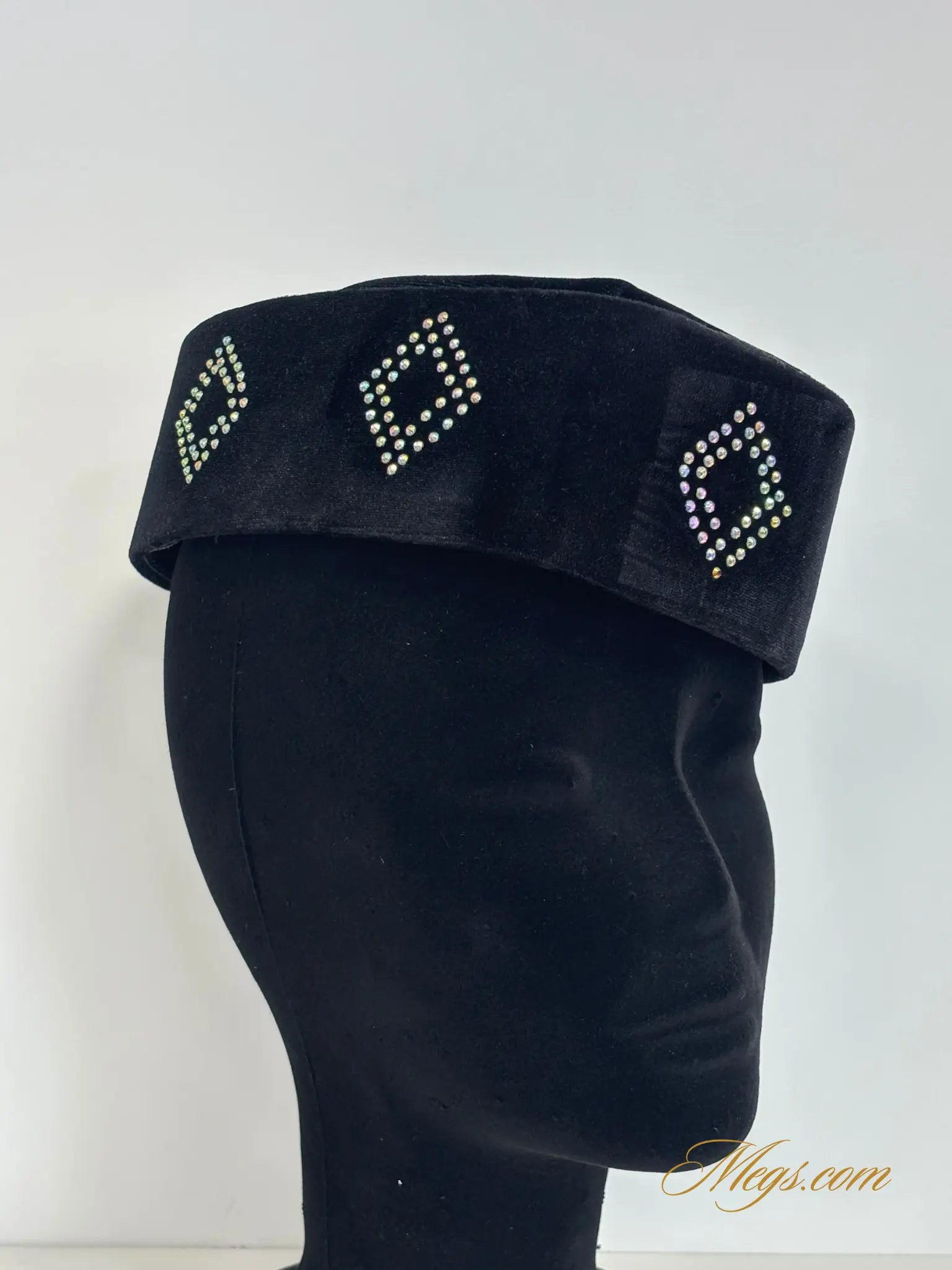 Chapeau homme velours et strass NWANYIES