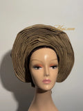 Autogele petit en Aso Oke - rond MEGS