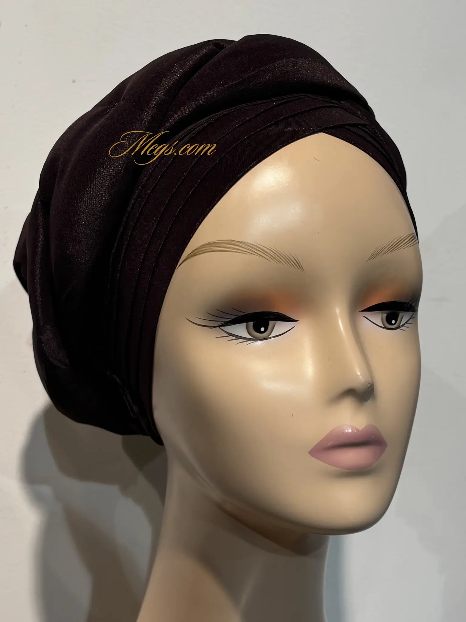 Turban minimaliste en soie sauvage MEGS