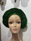 Autogele S en Aso Oke rigide - vert MEGS
