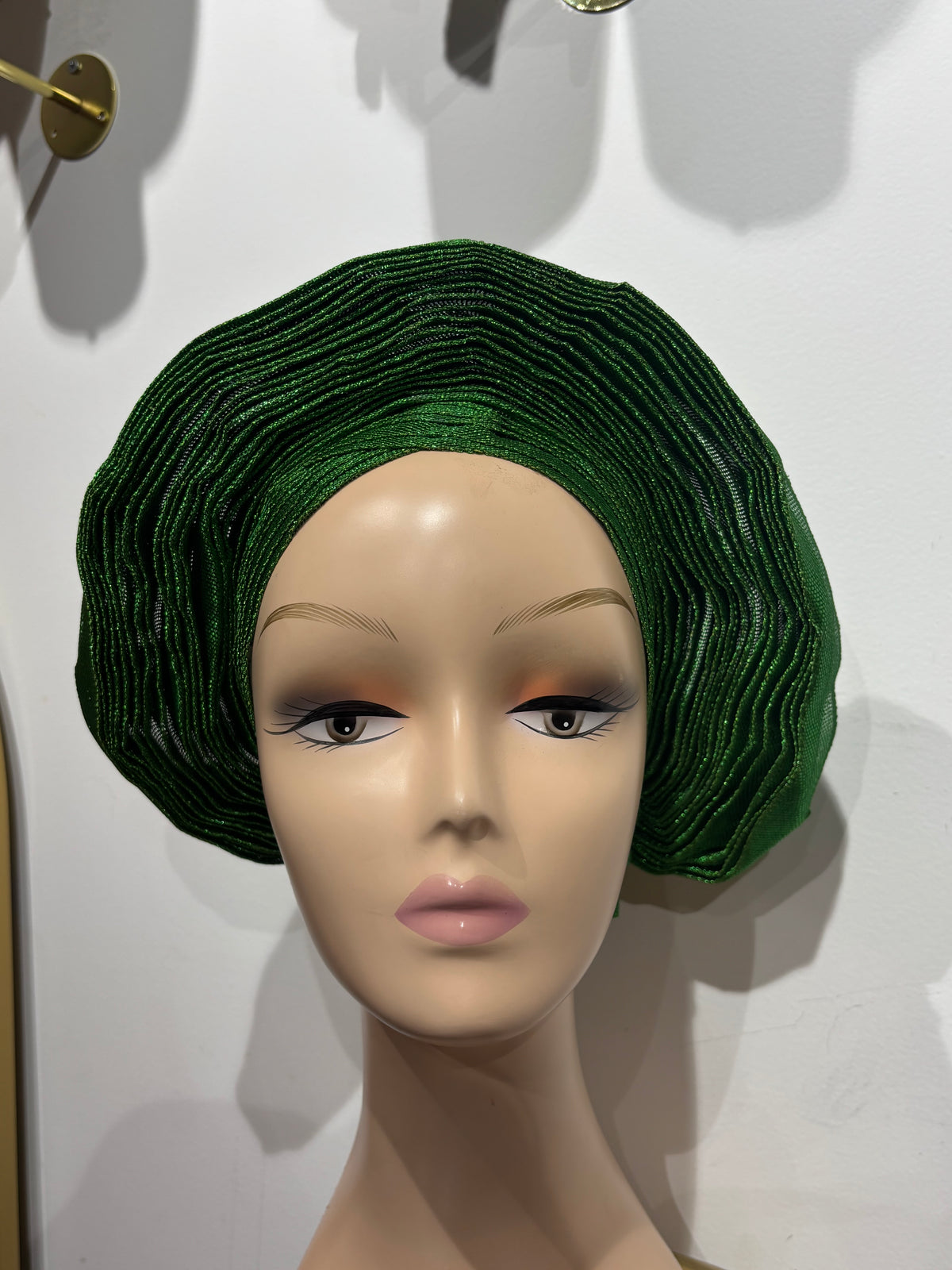 Autogele S en Aso Oke rigide - vert MEGS