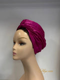 Turban en matière satinée NWANYIES