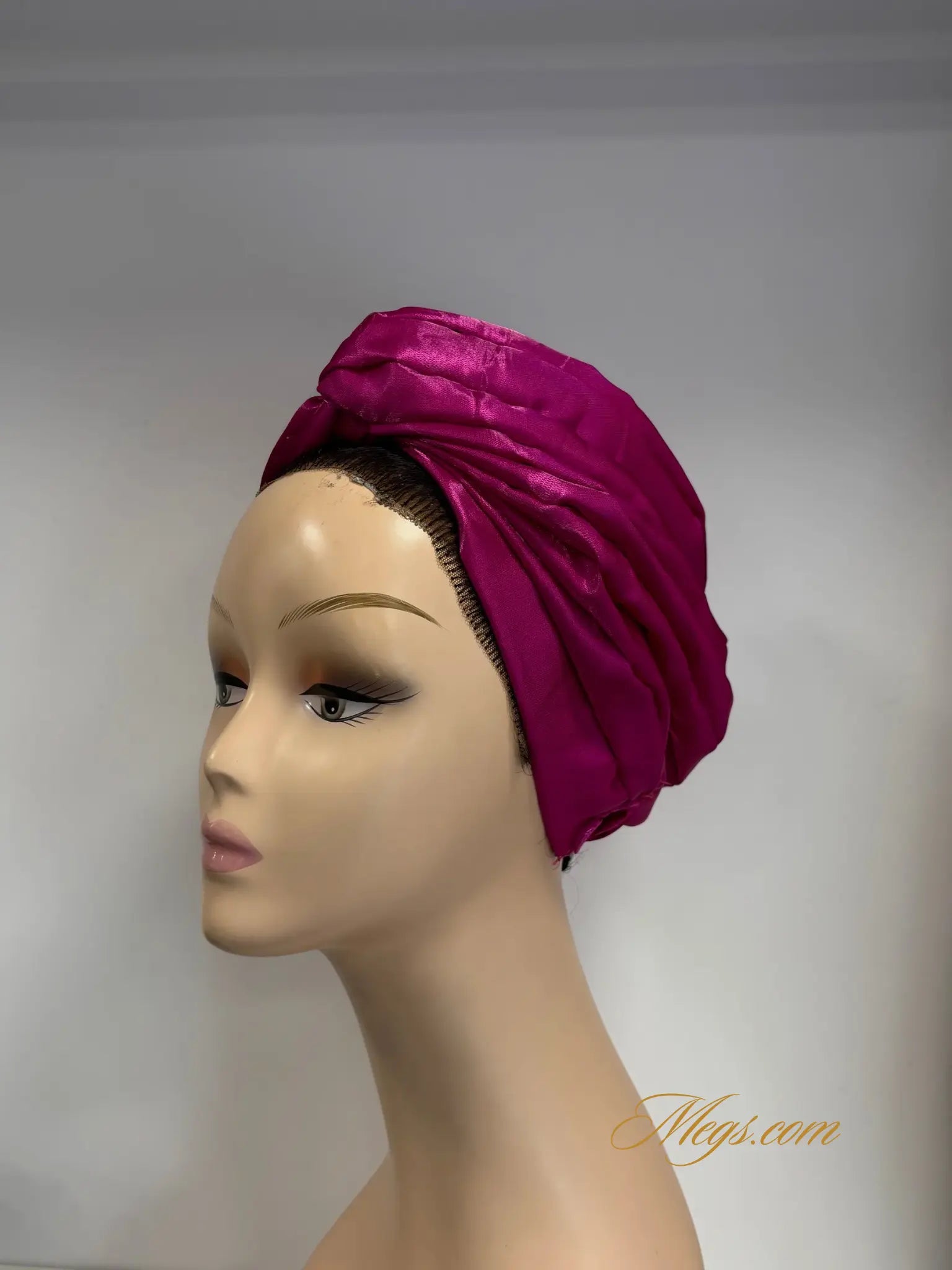 Turban en matière satinée NWANYIES