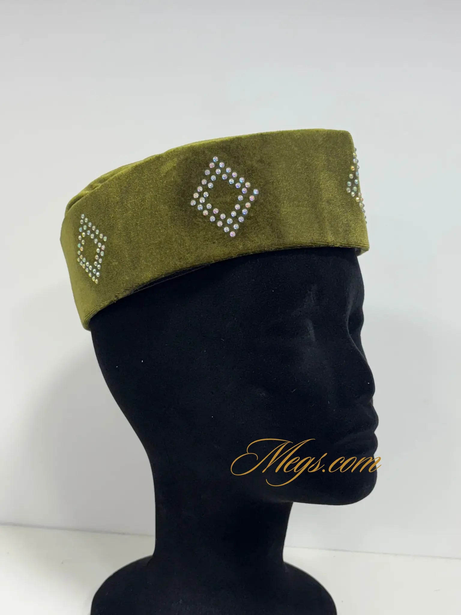 Chapeau homme velours et strass NWANYIES