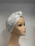 Turban en matière satinée NWANYIES