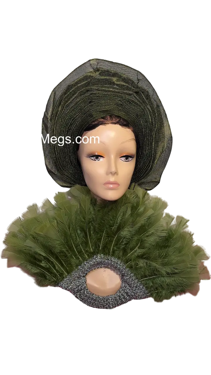 Eventails à plumes moyen - manche argenté MEGS
