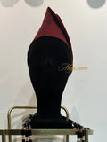 Chapeau classique en Aso Oke - rouge Megs