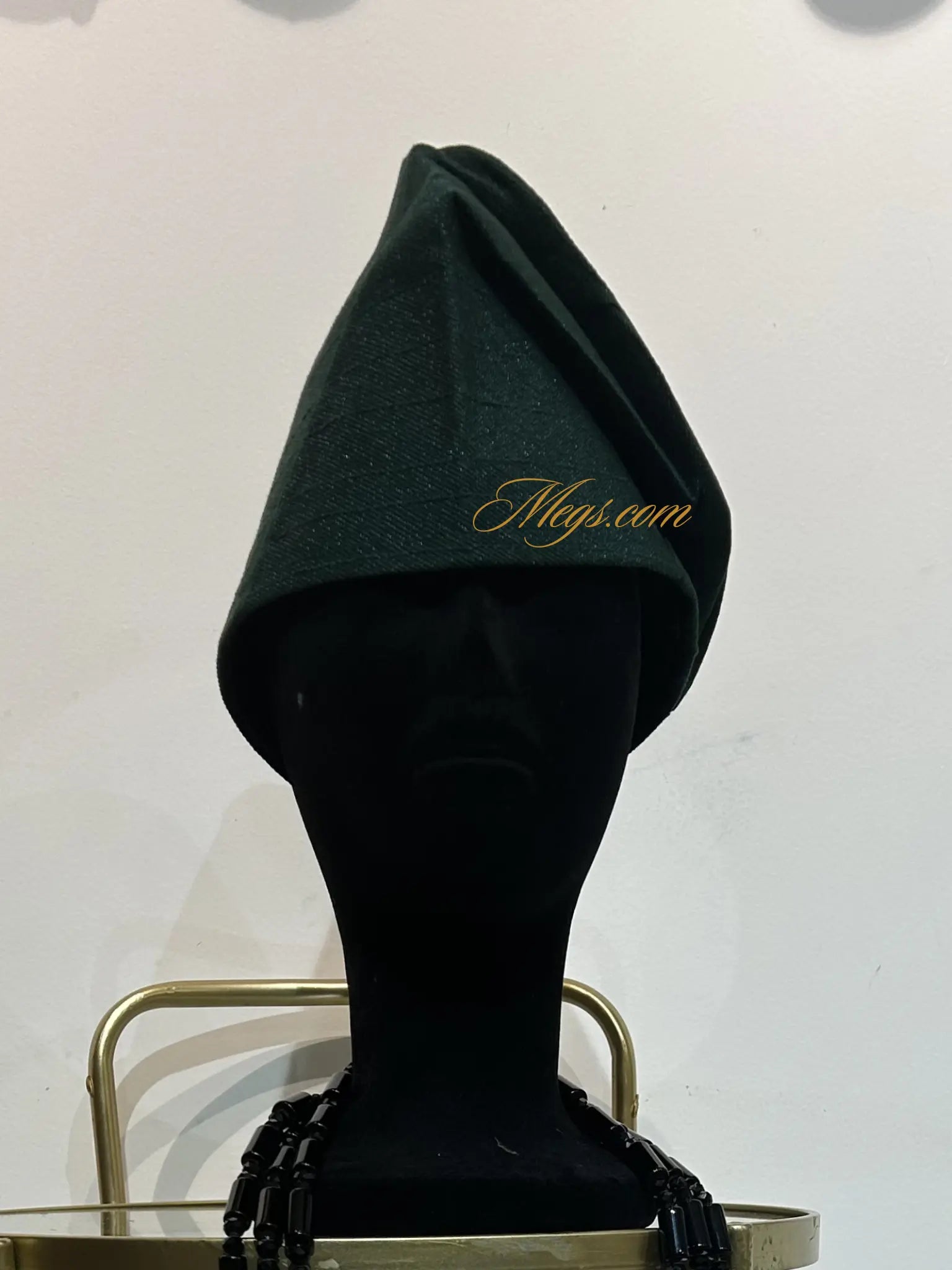 Chapeau classique en Aso Oke - vert Megs