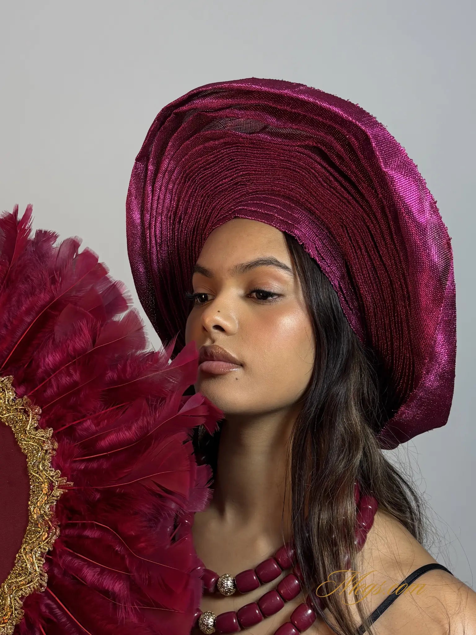 Autogele Large en Aso Oke simple MEGS