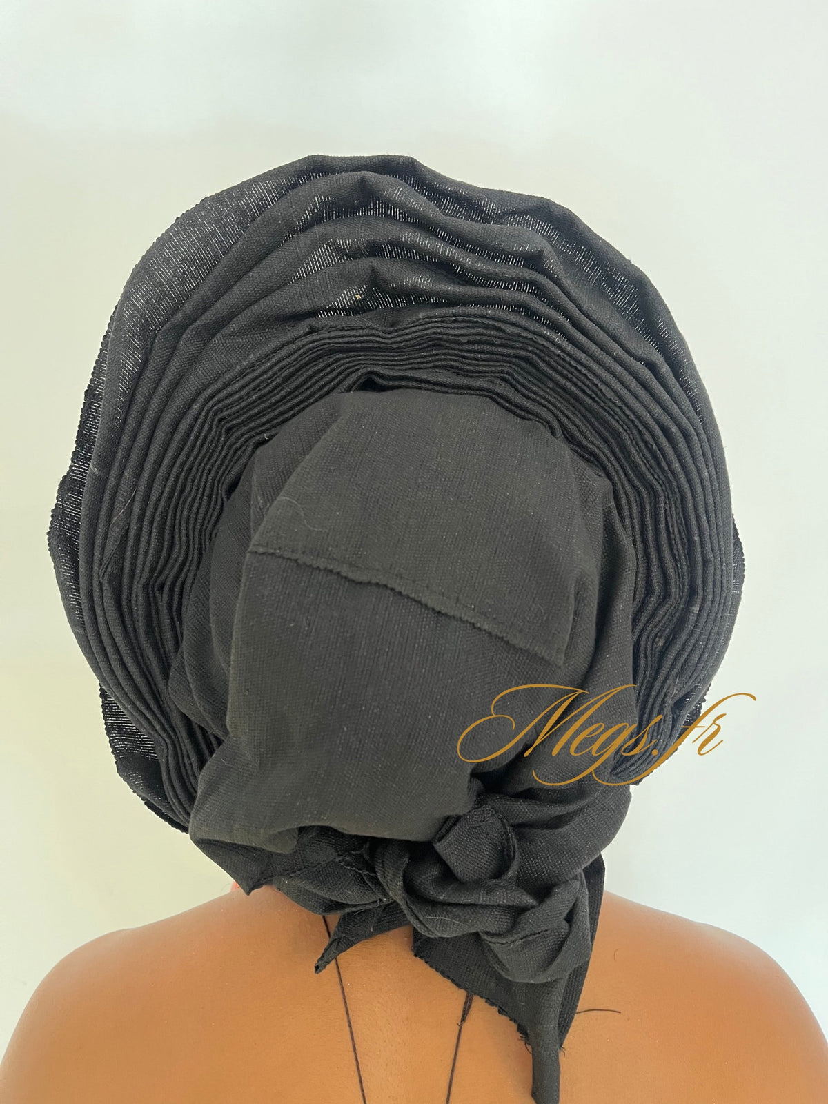 Autogele S en Aso Oke souple Noir
