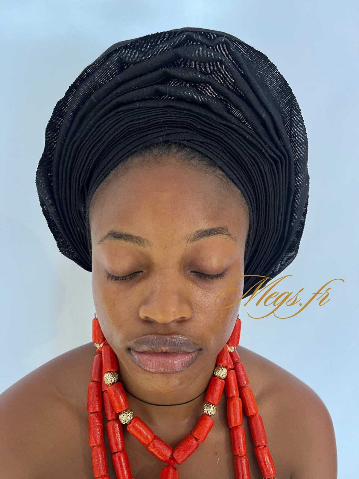 Autogele S en Aso Oke souple Noir
