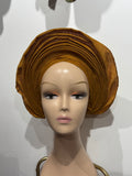 Autogele S en Aso Oke souple Moutarde