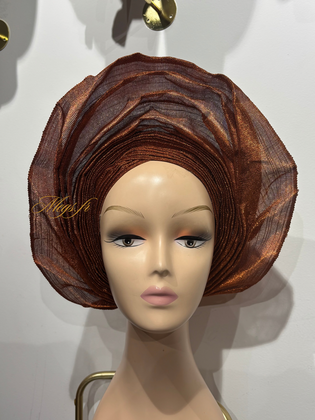 Autogele L classique en Aso Oke doublé