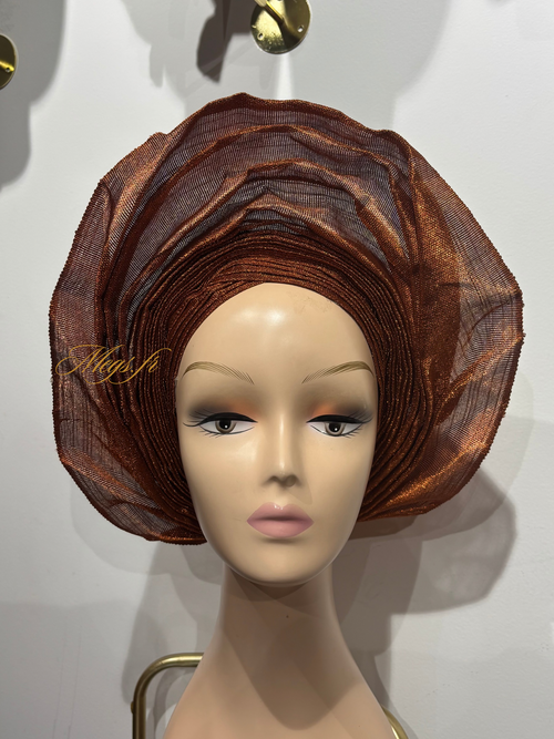 Autogele L classique en Aso Oke doublé MEGS