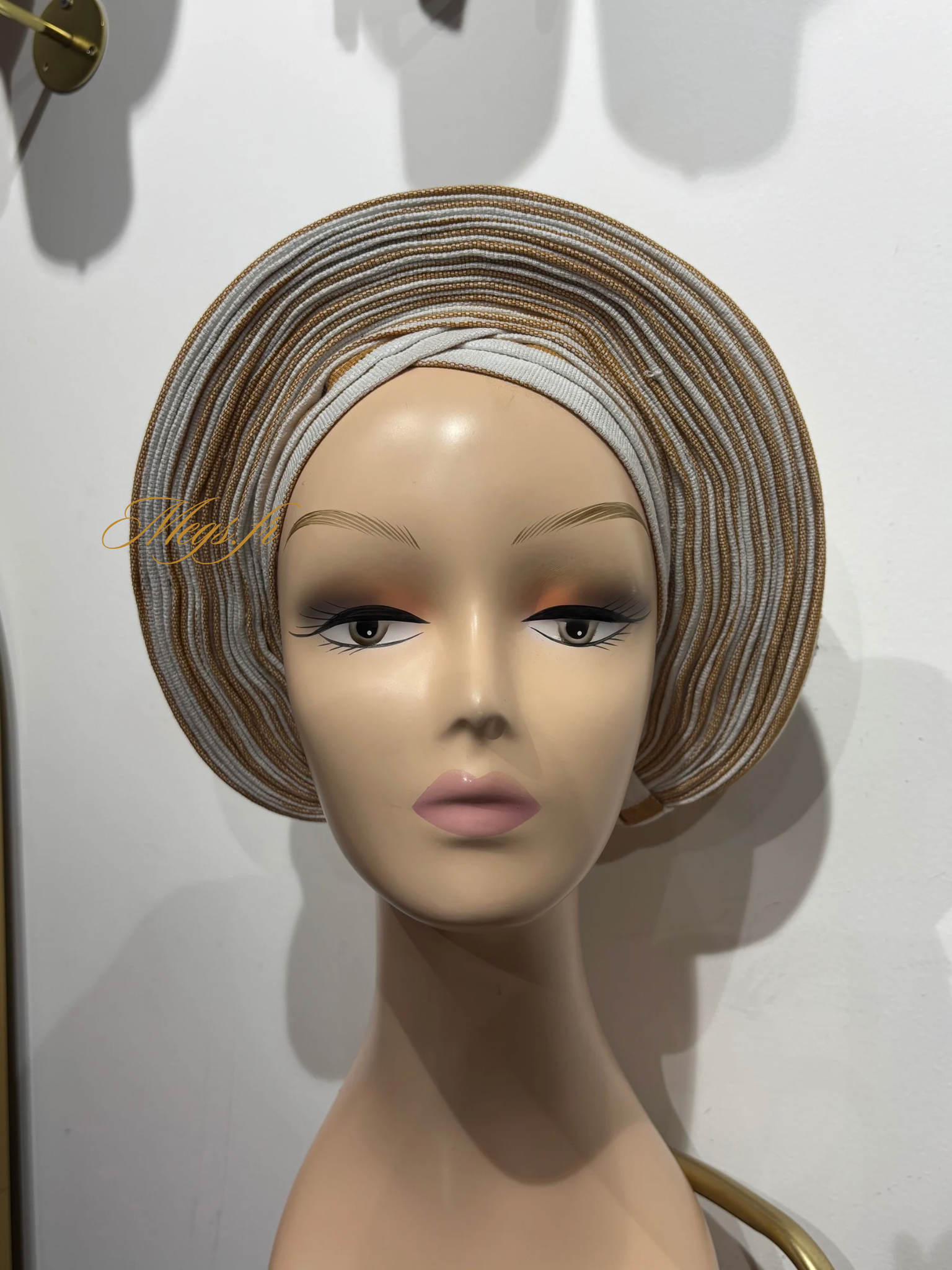 Autogele S en Aso Oke - rond doré