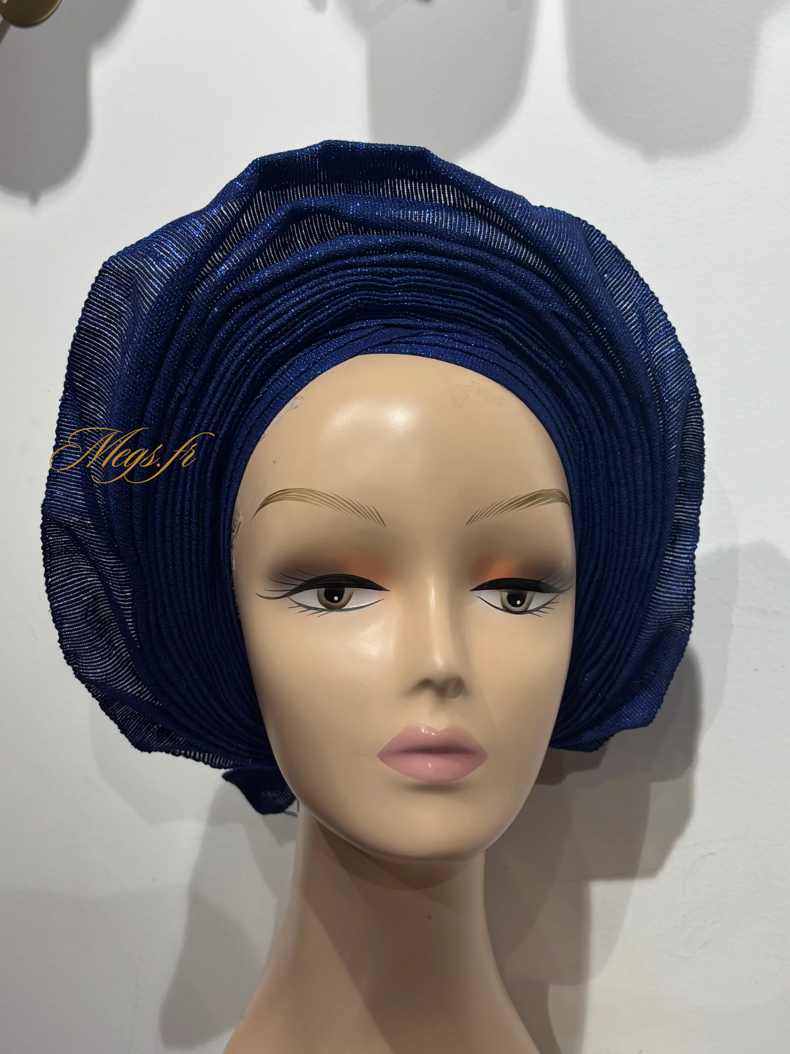 Autogele S en Aso Oke souple Marine